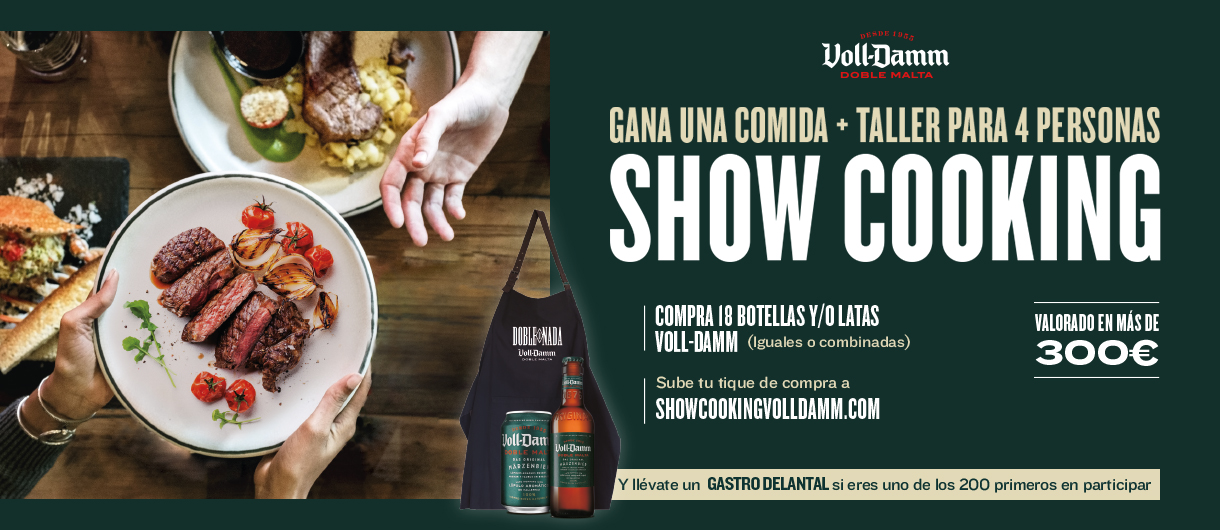 Gana una comida + taller para 4 personas show cooking