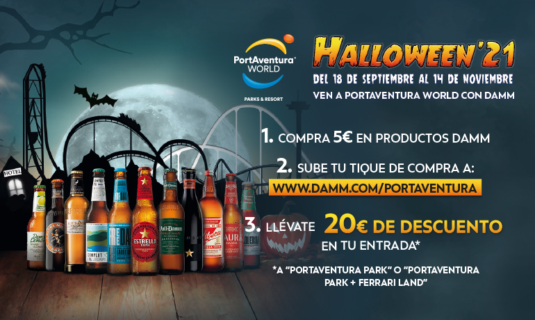 Ven a PortAventura World con Damm